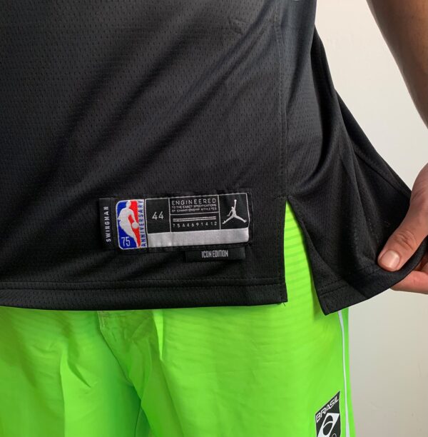 Camiseta Regata Basquete NBA Houston Rockets Jalen Green 0 Preta Statement Edition 2022 Jordan - Imagem 6