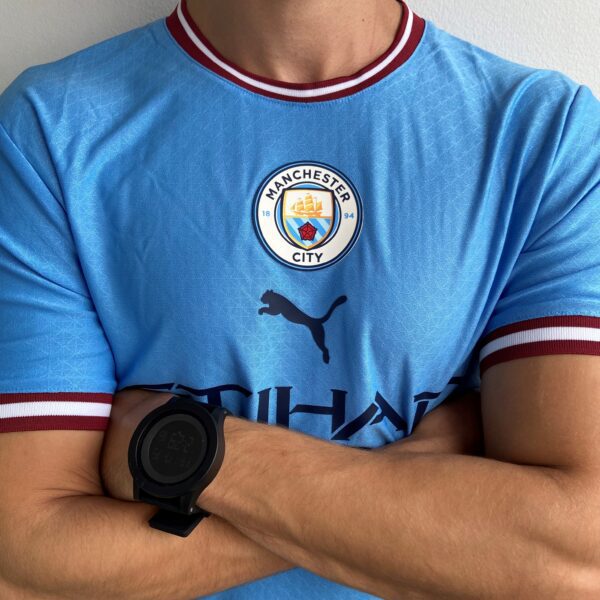 9009929290cmdjj2je Camisa Manchester City Home Patch Champions League 2022 Puma - Imagem 1