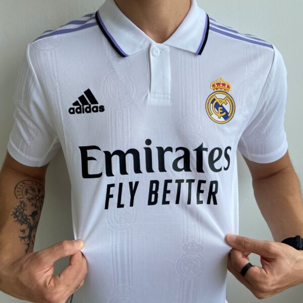 LRB RLL JÇ ULU Camisa Real Madrid Home Jogador 2023 Adidas - Imagem 4