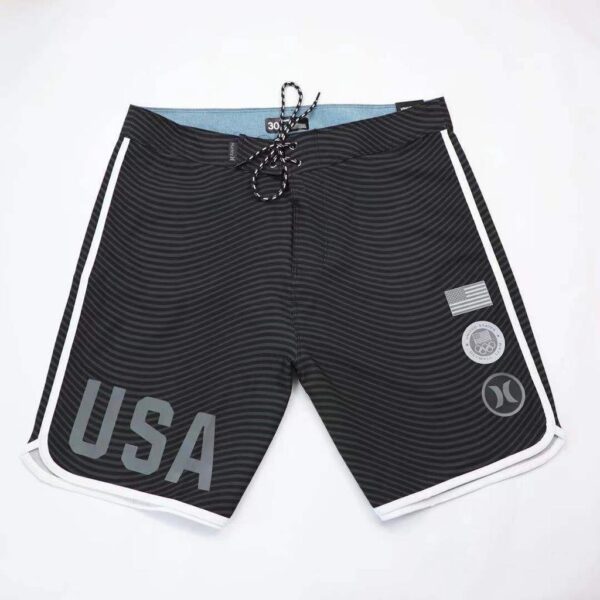 bermuda eua preta frente Bermuda Hurley USA Estados Unidos Olímpica Olimpíadas Preta - Imagem 9