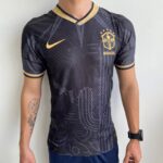 Camisa Brasil Fan Concept Edition Nordeste Preta Versão Jogador 2022 Nike - Imagem 3