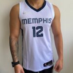 Camiseta Regata NBA Memphis Grizzlies Ja Morant 12 Association Edition Branca 2022 Nike