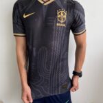 Camisa Brasil Fan Concept Edition Nordeste Preta Versão Jogador 2022 Nike - Imagem 5