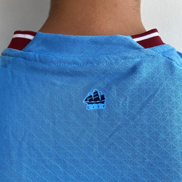 hhhuui1hc1ce1hce Camisa Manchester City Home Patch Champions League 2022 Puma - Imagem 7