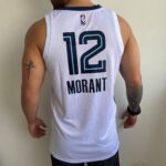 Camiseta Regata NBA Memphis Grizzlies Ja Morant 12 Association Edition Branca 2022 Nike - Imagem 8