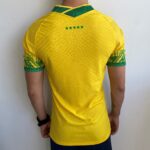 Camisa Brasil Fan Concept Edition Cristo Redentor Amarela Versão Jogador 2022 Nike - Imagem 6