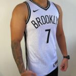Camiseta Regata NBA Brooklyn Nets Durant 7 Association Edition Branca Nike - Imagem 5