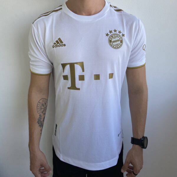 Camisa Bayern Munique Away Jogador 2023 Adidas Branca - Imagem 5