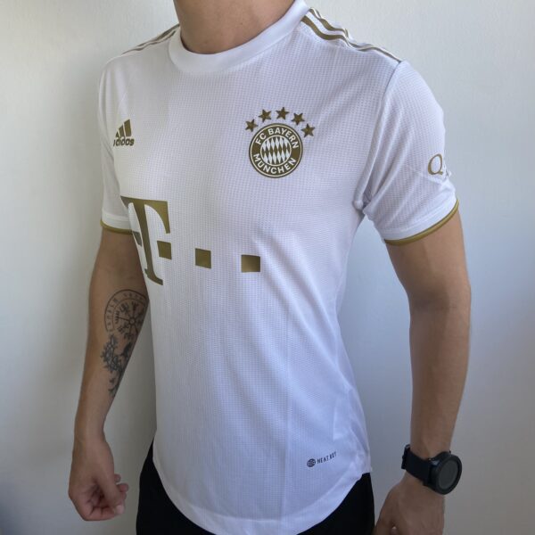 Camisa Bayern Munique Away Jogador 2023 Adidas Branca - Imagem 9