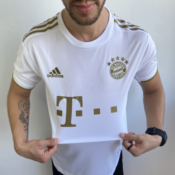 Camisa Bayern Munique Away Jogador 2023 Adidas Branca - Imagem 6
