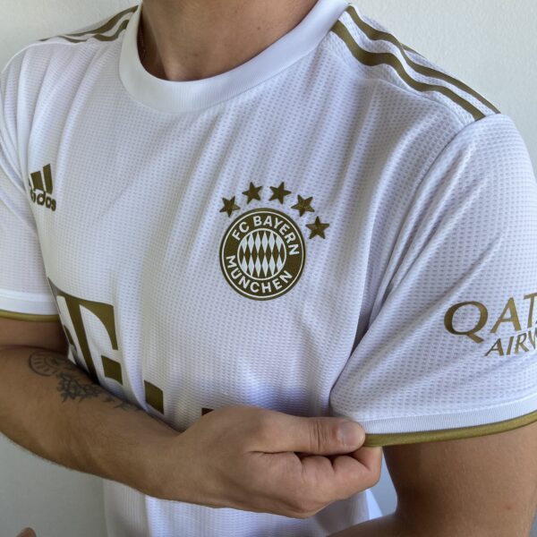Camisa Bayern Munique Away Jogador 2023 Adidas Branca - Imagem 7