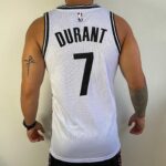 Camiseta Regata NBA Brooklyn Nets Durant 7 Association Edition Branca Nike - Imagem 8