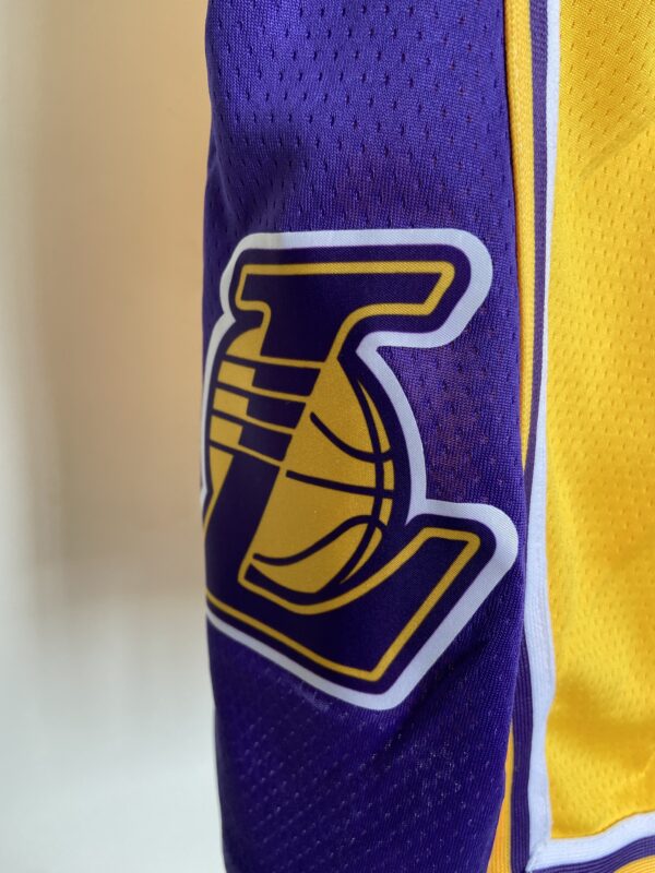 Short Bermuda NBA Los Angeles Lakers Icon Edition Amarela 2022 Nike - Imagem 18