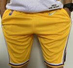 Short Bermuda NBA Los Angeles Lakers Icon Edition Amarela 2022 Nike - Imagem 8