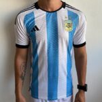 Camisa Seleção Argentina Home Azul Jogador Final Copa do Mundo Catar 2022-2023 Adidas