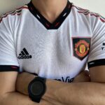 Camisa Manchester United Away Jogador 2023 Branca Adidas - Imagem 4