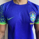 Camisa Brasil Seleção Brasileira Away Azul Torcedor Copa do Mundo Catar 2023 Nike - Imagem 3