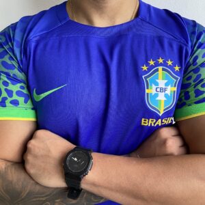 Camisa Brasil Seleção Brasileira Away Azul Torcedor Copa do Mundo Catar 2023 Nike