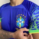 Camisa Brasil Seleção Brasileira Away Azul Torcedor Copa do Mundo Catar 2023 Nike - Imagem 7