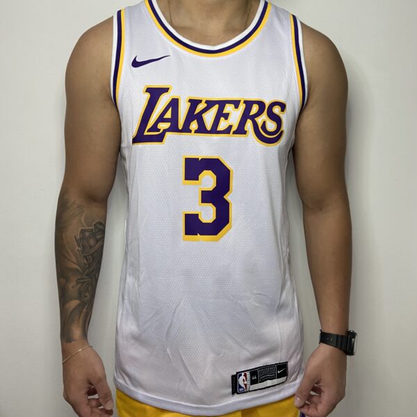 Camiseta Regata Basquete NBA Los Angeles Lakers Davis 3 Statement Edition Branca Nike - Imagem 2