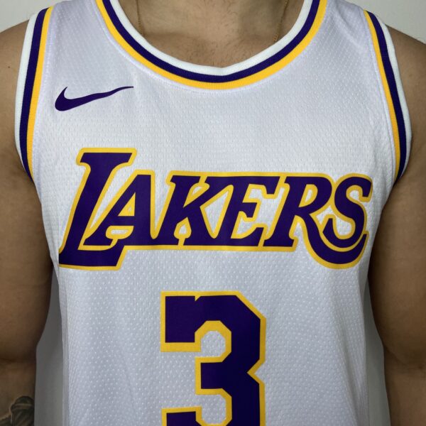 Camiseta Regata Basquete NBA Los Angeles Lakers Davis 3 Statement Edition Branca Nike - Imagem 3
