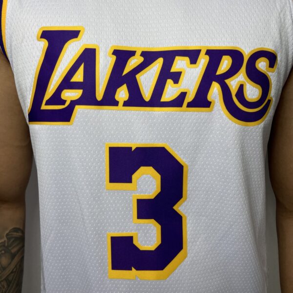 Camiseta Regata Basquete NBA Los Angeles Lakers Davis 3 Statement Edition Branca Nike - Imagem 7
