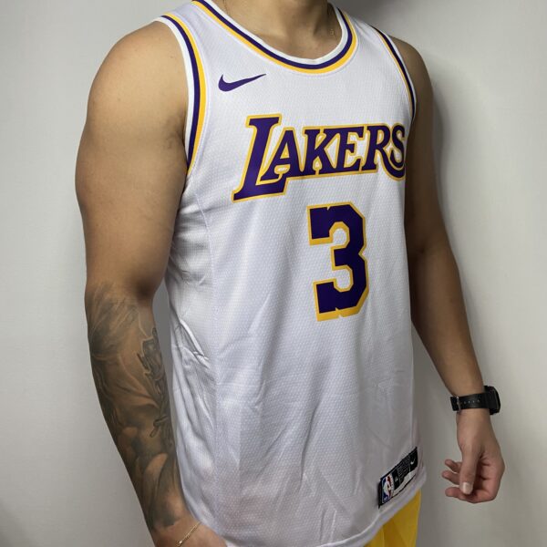 Camiseta Regata Basquete NBA Los Angeles Lakers Davis 3 Statement Edition Branca Nike - Imagem 5