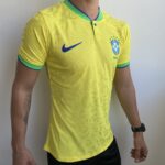 Camisa Brasil Seleção Brasileira Home Amarela Jogador Copa do Mundo Catar 2023 Nike - Imagem 3