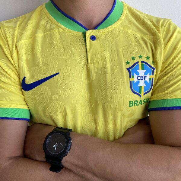IMG_3725 Camisa Brasil Seleção Brasileira Home Amarela Jogador Copa do Mundo Catar 2023 Nike - Imagem 7