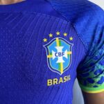 Camisa Brasil Seleção Brasileira Away Azul Jogador Copa do Mundo Catar 2023 Nike - Imagem 12