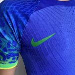 Camisa Brasil Seleção Brasileira Away Azul Jogador Copa do Mundo Catar 2023 Nike - Imagem 11