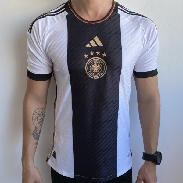IMG_1883 Camisa Seleção Alemanha Home Branca Jogador Copa do Mundo Catar 2023 Adidas - Imagem 2