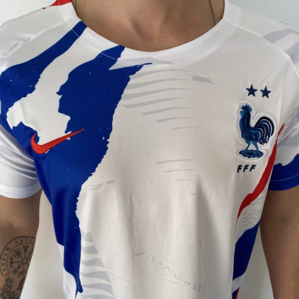 Camisa Seleção França Pré-Match 2023 Copa Branca Nike - Imagem 3