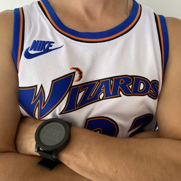 Camiseta Regata NBA Swingman Washington Wizards - Michael Jordan 23 - Classic Edition - Branca Azul 2023 Nike - Imagem 2