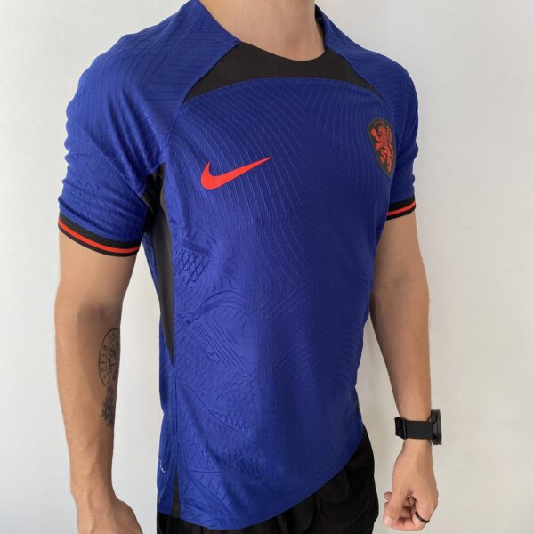 2023-01-20 15.52.05 Camisa Seleção Holanda Away Jogador 2023 Copa Nike - Imagem 8