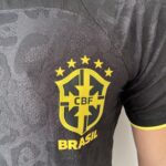 Camisa Brasil Seleção Brasileira Goleiro Preta Jogador Copa do Mundo Catar 2023 Nike - Imagem 6
