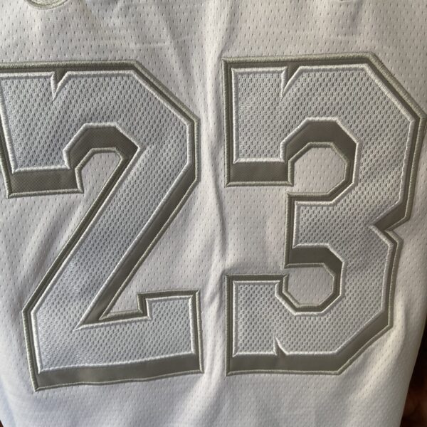 Camiseta Regata NBA - Los Angeles Lakers - Edição Especial - MVP Honra - LeBron James 23 - Branca Nike - Imagem 23