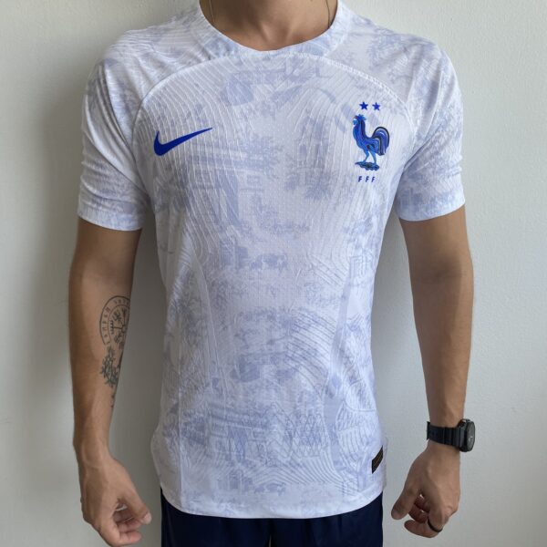 IMG_3855 Camisa Seleção França Away Jogador 2023 Copa Branca Nike - Imagem 2