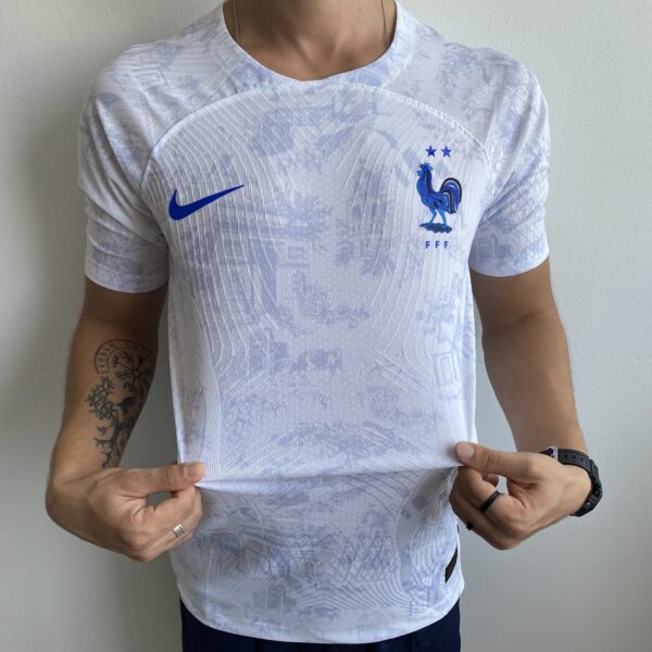 IMG_3869 Camisa Seleção França Away Jogador 2023 Copa Branca Nike - Imagem 8