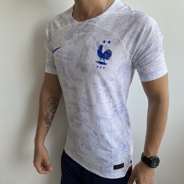 IMG_3873 Camisa Seleção França Away Jogador 2023 Copa Branca Nike - Imagem 5
