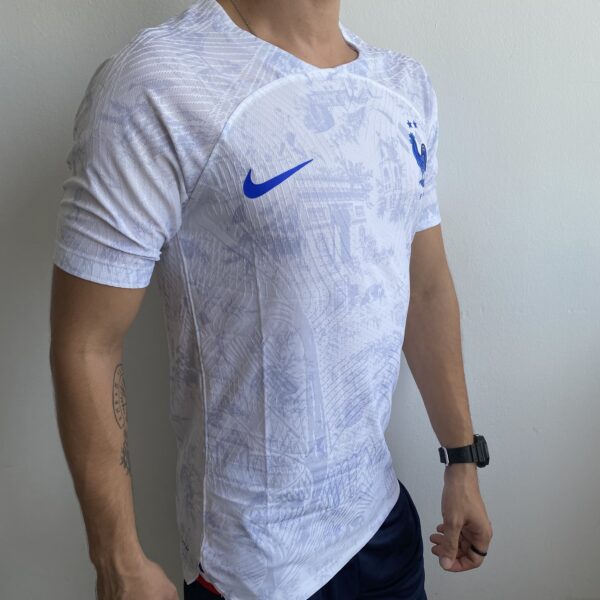 IMG_3874 Camisa Seleção França Away Jogador 2023 Copa Branca Nike - Imagem 4
