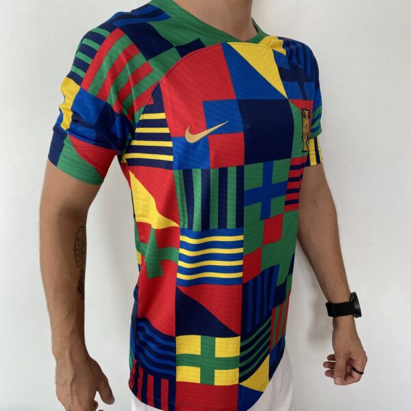 Camisa Seleção Portugal Pré-Match 2023 Copa Nike - Imagem 9