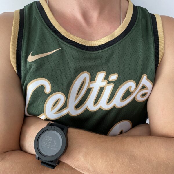 Camiseta Regata Basquete NBA Swingman Boston Celtics 0 Jayson Tatum City Edition Verde Dourada - Versão Especial - Bill Russell - 2023 Nike - Imagem 2