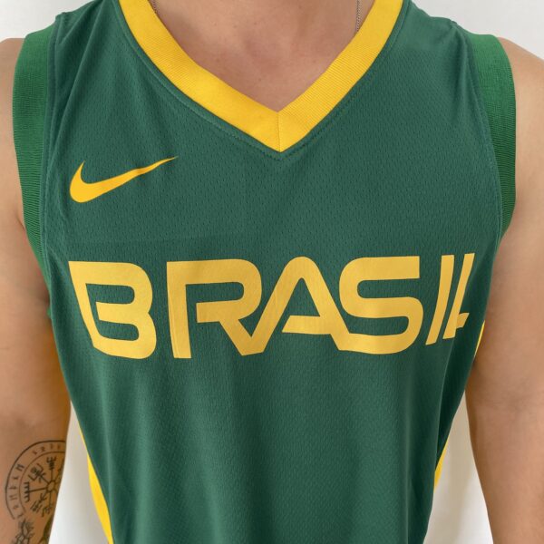 Camiseta Regata Basquete Brasil Verde 2021 Nike - Imagem 2
