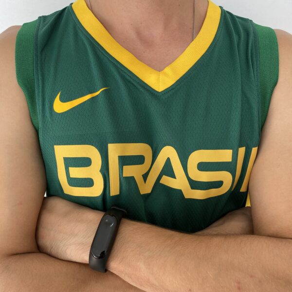 Camiseta Regata Basquete Brasil Verde 2021 Nike - Imagem 4