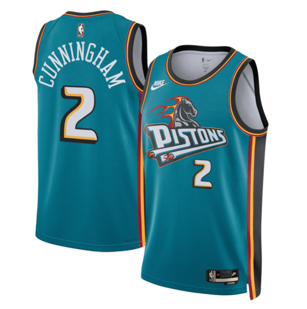 Camiseta Regata Basquete NBA Swingman Detroit Pistons Cade Cunningham 2 Classic Edition Verde 2023 Nike - Imagem 12