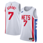 Camiseta Regata Basquete NBA Swingman Brooklyn Nets Durant 7 Classic Edition Branca 2023 Nike - Imagem 11