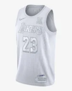 Camiseta Regata NBA - Los Angeles Lakers - Edição Especial - MVP Honra - LeBron James 23 - Branca Nike - Imagem 24