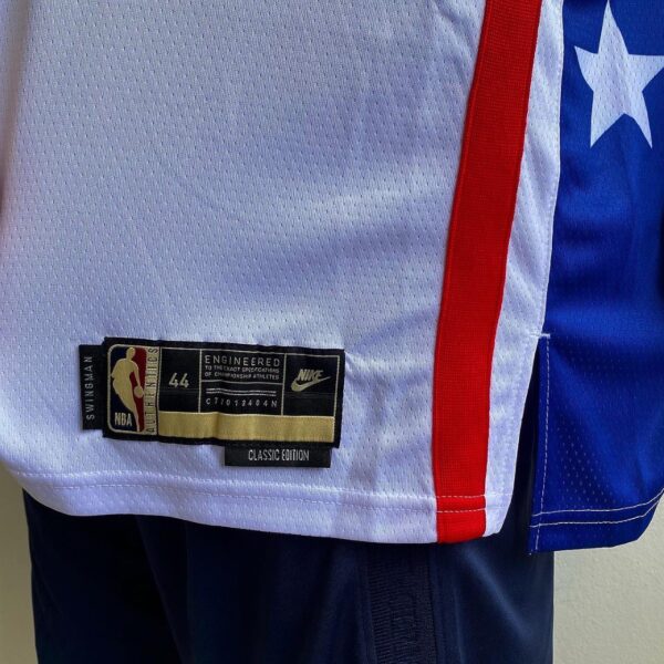 Camiseta Regata Basquete NBA Swingman Brooklyn Nets Durant 7 Classic Edition Branca 2023 Nike - Imagem 8