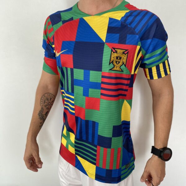 Camisa Seleção Portugal Pré-Match 2023 Copa Nike - Imagem 8